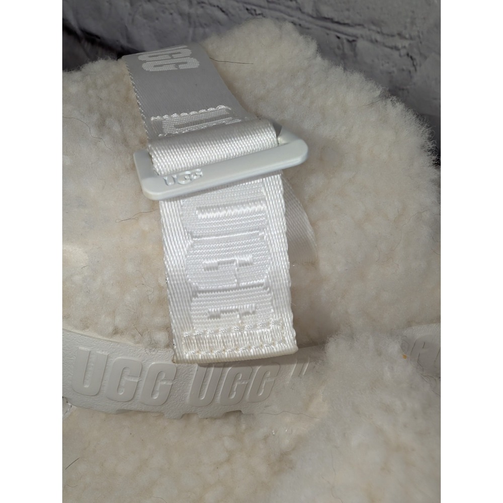 UGG Fluffita Slippers - Women's -White- Size 10 - Picture 5 of 13